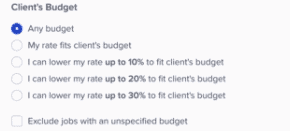 Screenshot from Toptal platform showing potential to adjust freelancer rate to match a Toptal client's budget